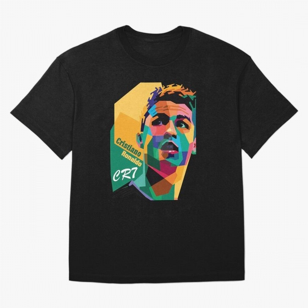 CR7 Pop Art Cristiano Ronaldo Design For Football Fans Gift For Soccer Lovers Oversized T-Shirt Experience the Global Stage of FIFA World Cup 2026 Group Stage Spirit, Capturing Germany, Cristiano Ronaldo, Worldwide Fan Energy, Dramatic Goals,