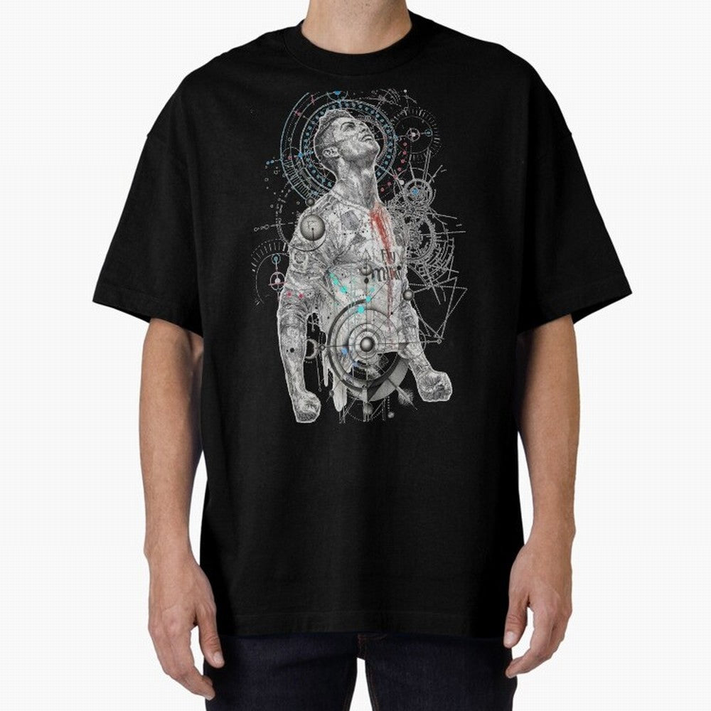 Cristiano Ronaldo Football Playmaker Oversized T-Shirt Experience the Global Stage of FIFA World Cup 2026 USA Canada Mexico Featuring Haaland and Mbappe, Argentina and Brazil Energy, Championship Spirit, Famous Goals, Roaring Crowds and