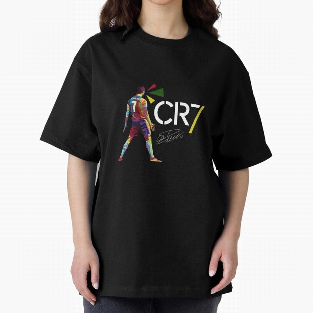Cr7 Cristiano Ronaldo Signature Classic Oversized T-Shirt Carry the FIFA World Cup 2026 Journey through Neymar Highlights, Argentina and Brazil Pride, Tournament Hype, Historic Matchups, Family Viewing Parties and Global Sports Pride; Built for