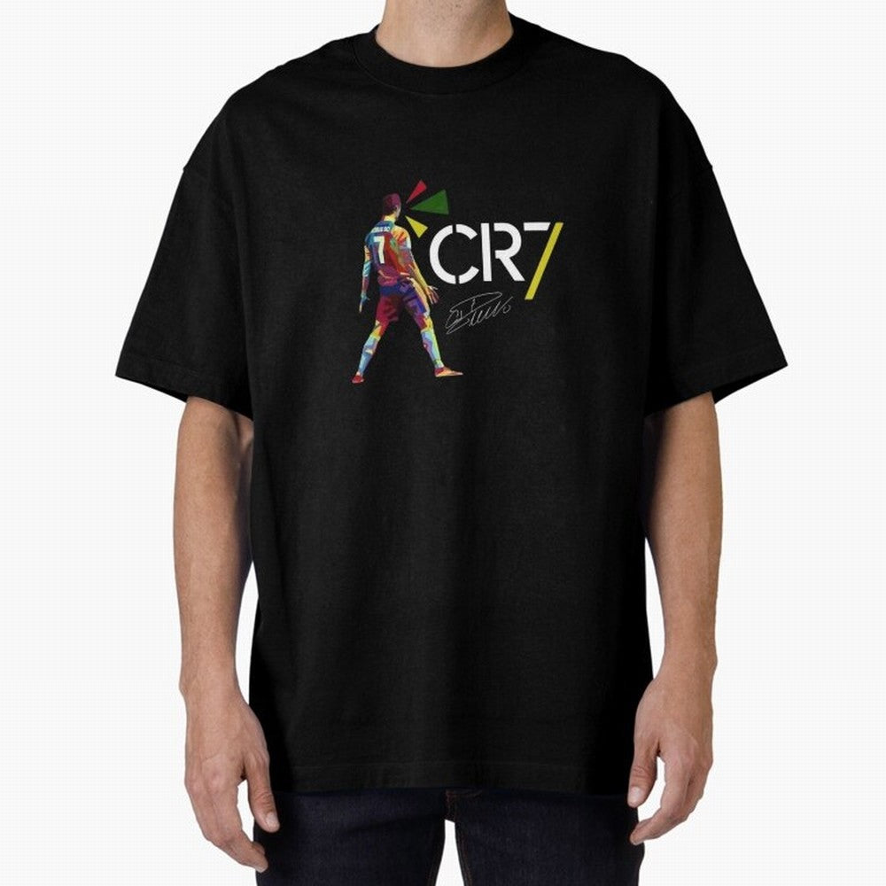Cr7 Cristiano Ronaldo Signature Classic Oversized T-Shirt Carry the FIFA World Cup 2026 Journey through Neymar Highlights, Argentina and Brazil Pride, Tournament Hype, Historic Matchups, Family Viewing Parties and Global Sports Pride; Built for
