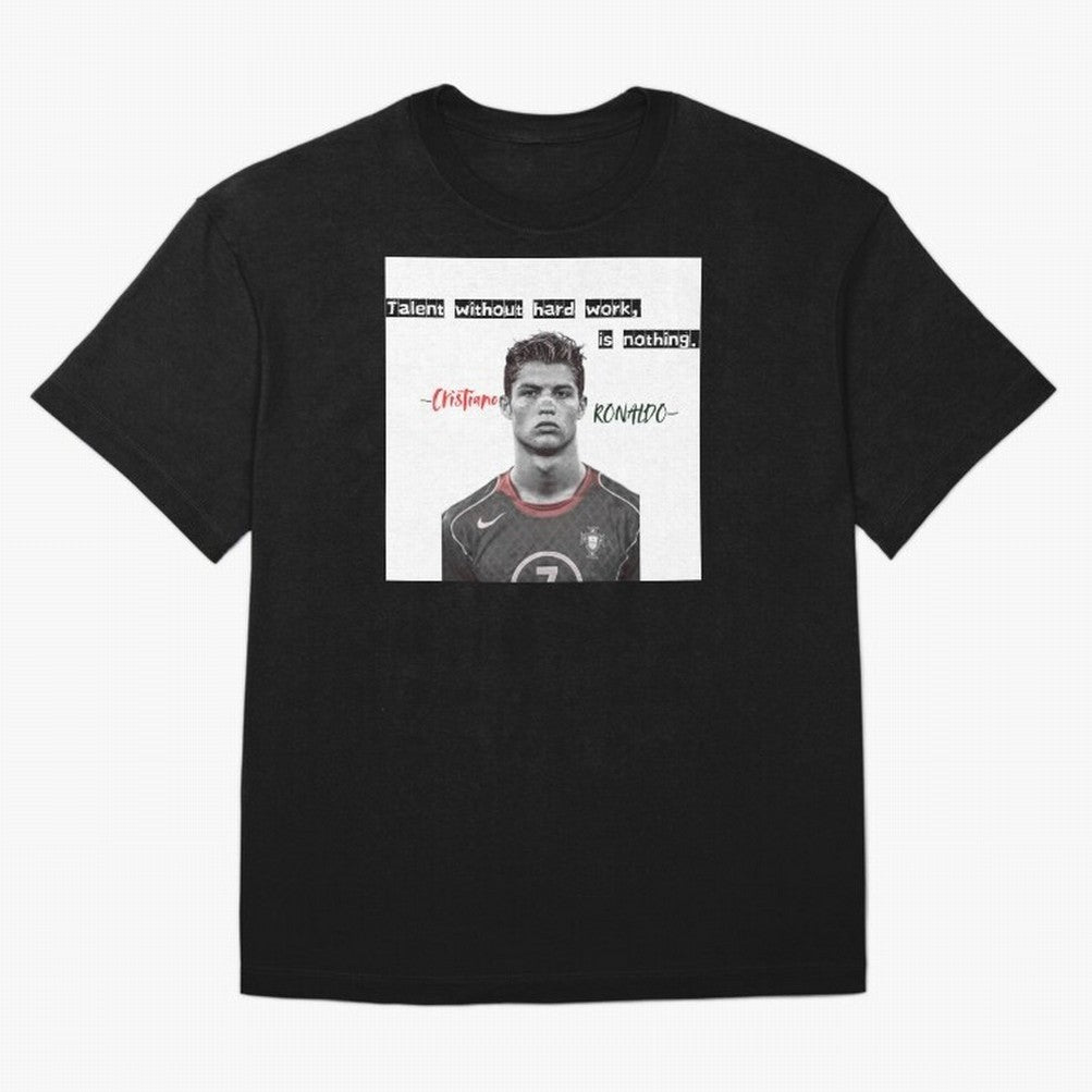 Cristiano Ronaldo - Dedication | NextLevel Motivation white Oversized T-Shirt Upgrade FIFA World Cup 2026 Capturing Neymar, France and Portugal Energy, Retro Football Energy, Iconic Rivalries, Trophy Chase Drama and Stadium Atmosphere; Ideal for