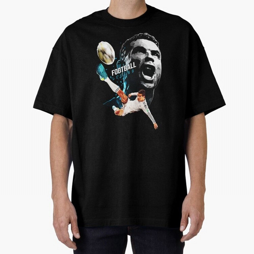 Cristiano Ronaldo Oversized T-Shirt Carry the Colors and Pride of FIFA World Cup 2026 USA Canada Mexico Made for Mbappe and Neymar, Germany Energy, Worldwide Fan Energy, Dramatic Goals, Stadium Lights and Championship Celebrations; Perfect for
