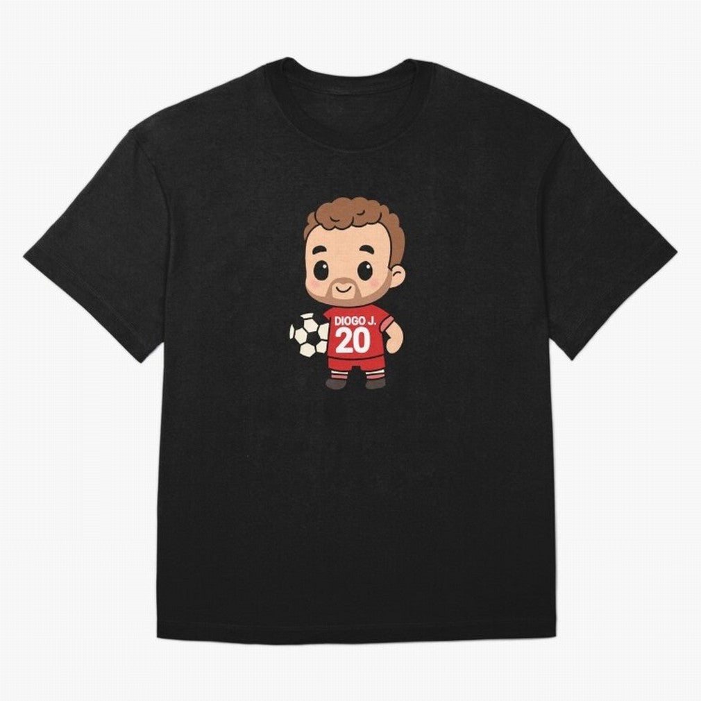Diogo Jota jersey | manga | cute kawaii | by Nooby Draw Oversized T-Shirt Get Ready for Global Football Passion for FIFA World Cup 2026, Driven by Messi, Brazil, Worldwide Fan Energy, Dramatic Goals, Stadium Lights and Championship Celebrations;