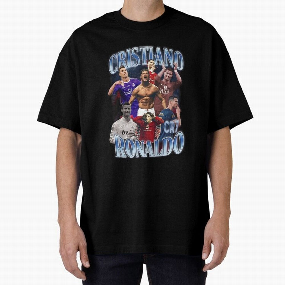 CR7 Oversized T-Shirt Make Memories around FIFA World Cup 2026 USA Canada Mexico Spirit, Inspired by Spain, Messi, CR7 and Mbappe, Football Passion, Legendary Performances, Festival Vibes and Supporter Community; Perfect for People Who Love