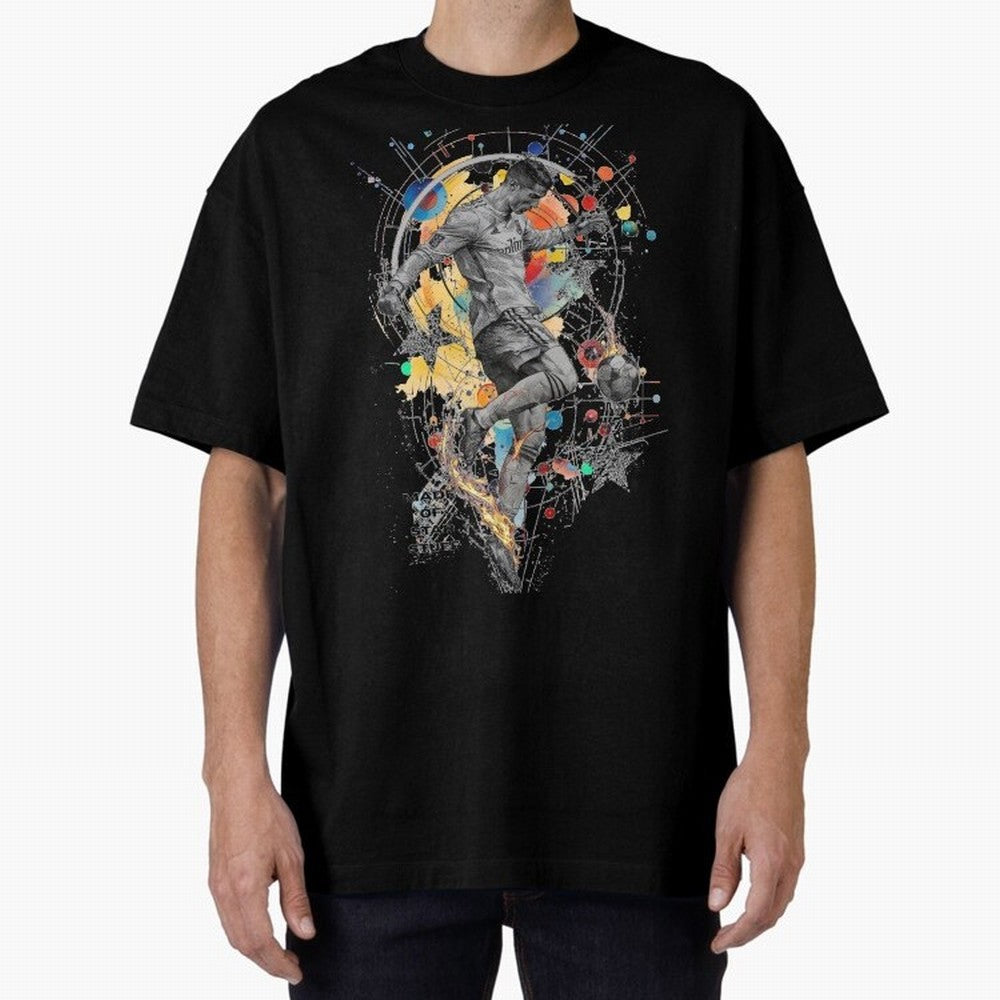 Cristiano Ronaldo Football Playmaker Oversized T-Shirt Join Supporters Worldwide for FIFA World Cup 2026 Group Stage for Fans of CR7 and Messi and Netherlands, Bringing Football History, Final Match Energy, Crowd Noise and Once in a Lifetime