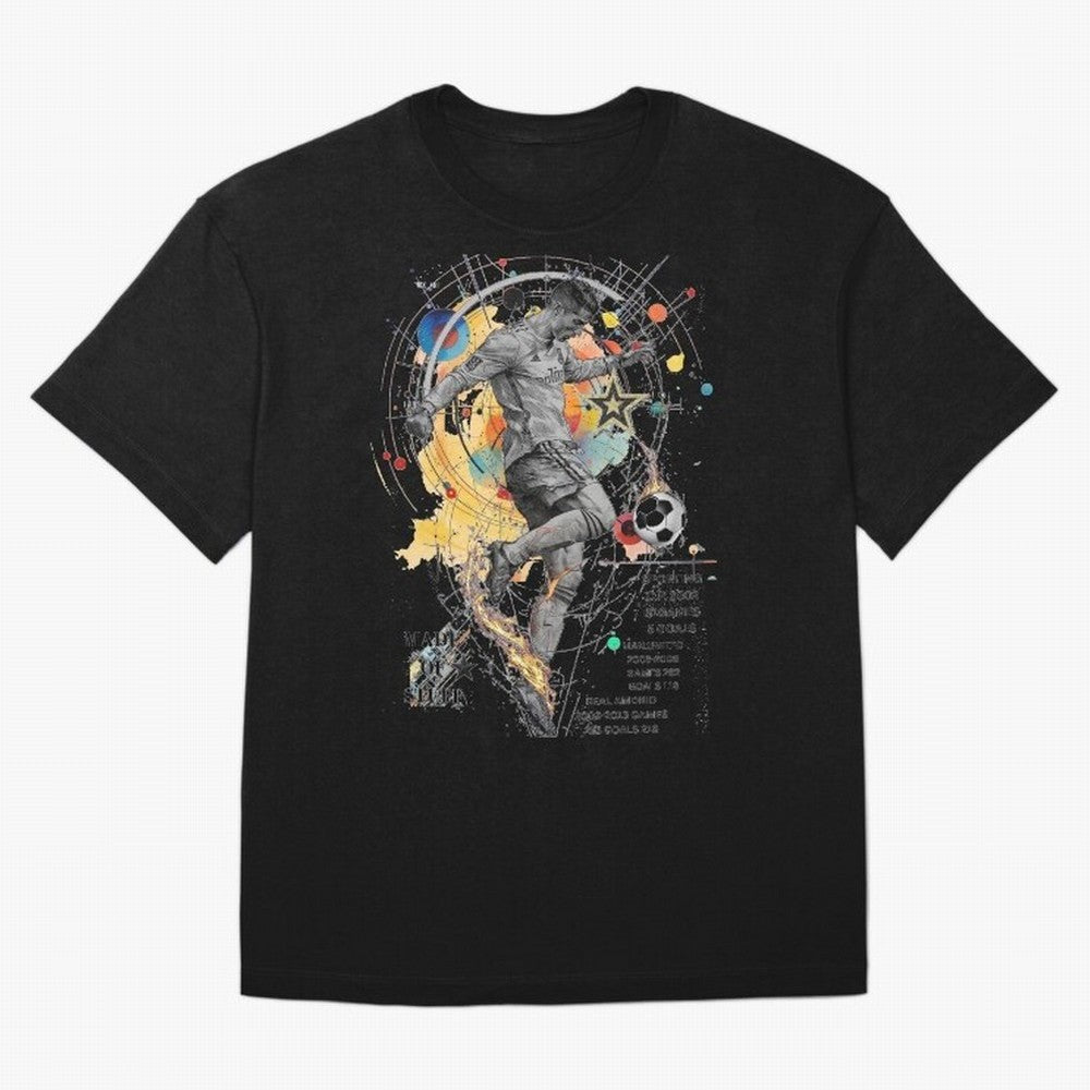 Cristiano Ronaldo Football Playmaker Oversized T-Shirt Upgrade FIFA World Cup 2026 USA Canada Mexico Centered on Messi, CR7 and Mbappe, Spain Energy, Retro Football Energy, Iconic Rivalries, Trophy Chase Drama and Stadium Atmosphere; Perfect for