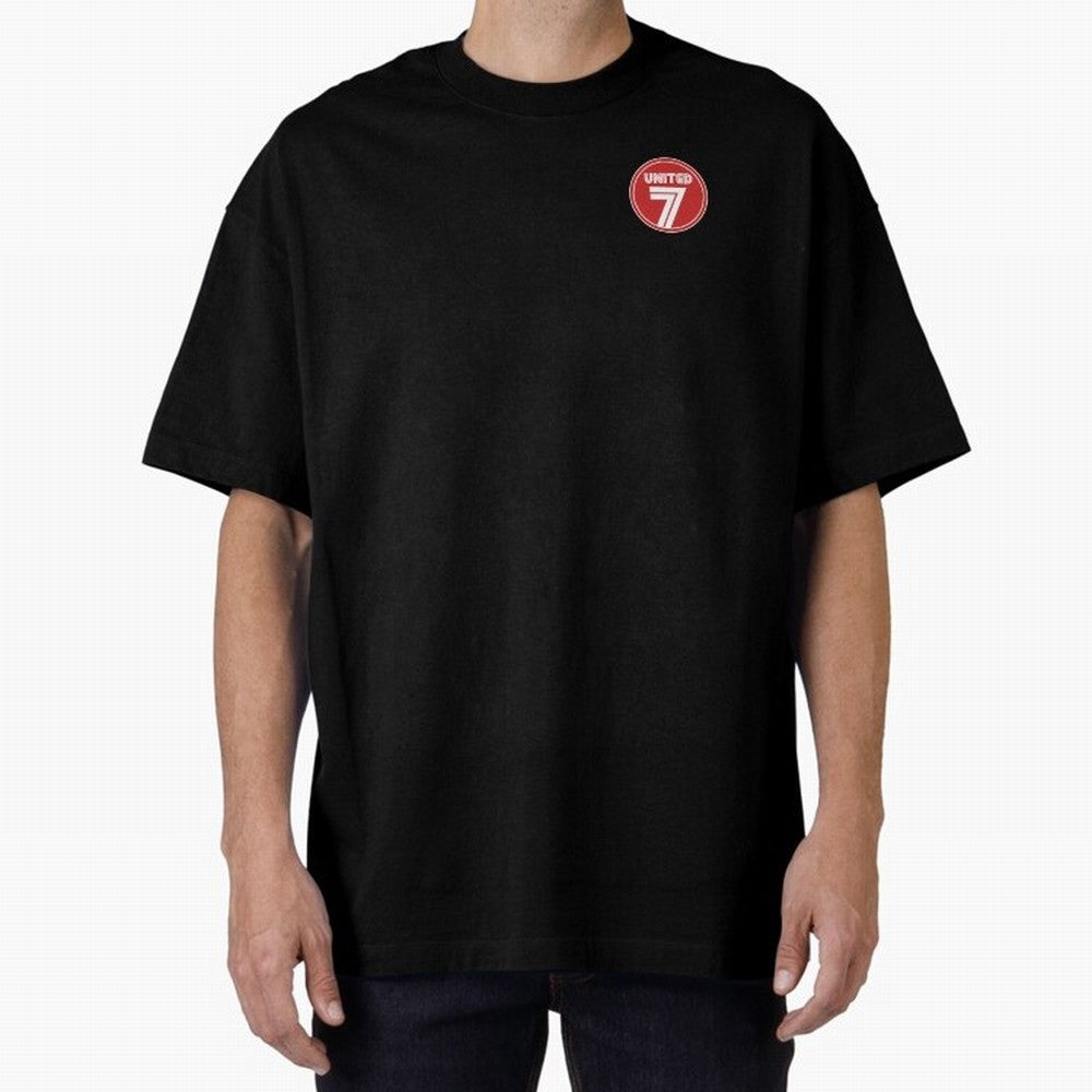 United 7 Manchester United Magnificent Sevens Oversized T-Shirt Follow the Final Road of Match Day Hype around FIFA World Cup 2026 Group Stage, CR7, Argentina and Brazil, Supporter Pride, Iconic Celebrations, Legendary Names and Global Match Day