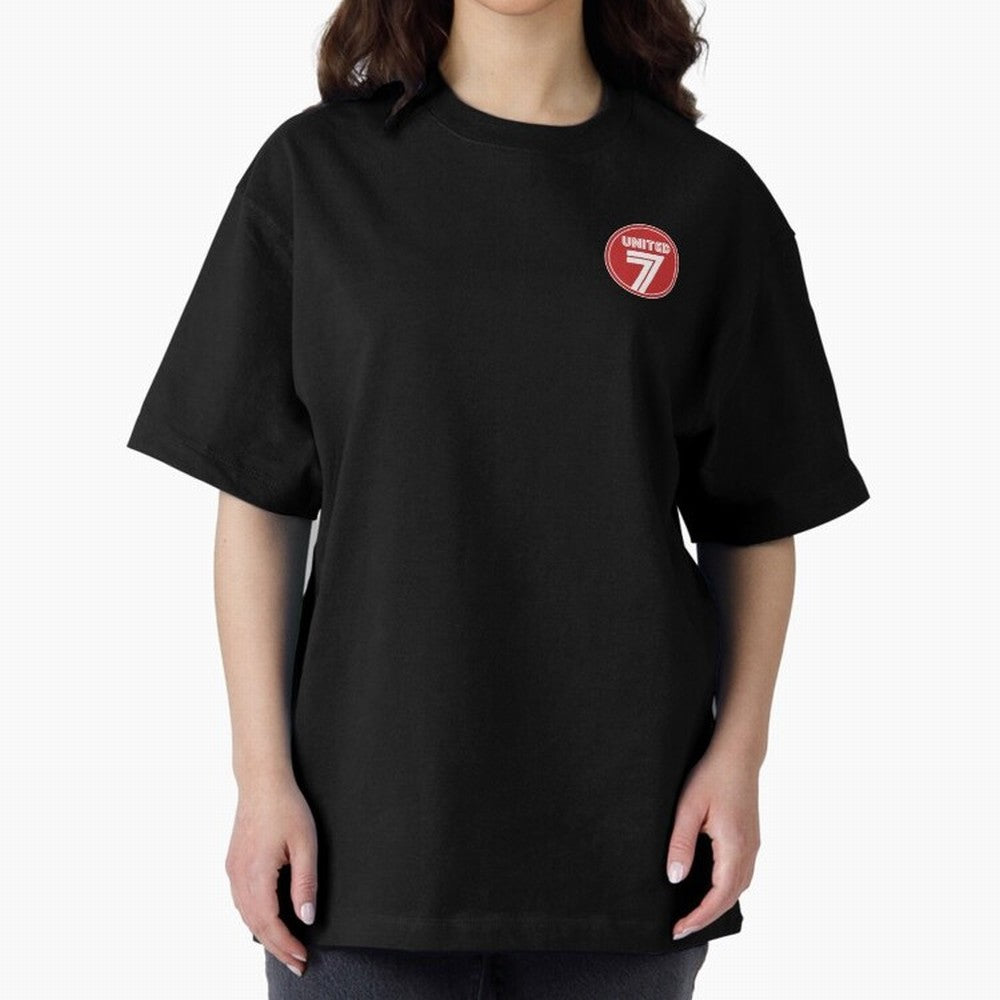 United 7 Manchester United Magnificent Sevens Oversized T-Shirt Follow the Final Road of Match Day Hype around FIFA World Cup 2026 Group Stage, CR7, Argentina and Brazil, Supporter Pride, Iconic Celebrations, Legendary Names and Global Match Day