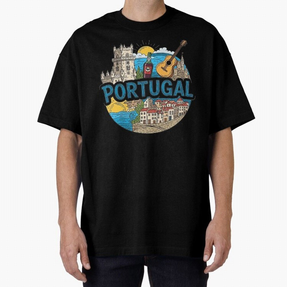 PORTUGAL Oversized T-Shirt Bring Trophy Dreams to Match Day Hype around FIFA World Cup 2026 USA Canada Mexico, Haaland and Mbappe, Spain, Retro Football Energy, Iconic Rivalries, Trophy Chase Drama and Stadium Atmosphere; Created for Match Day