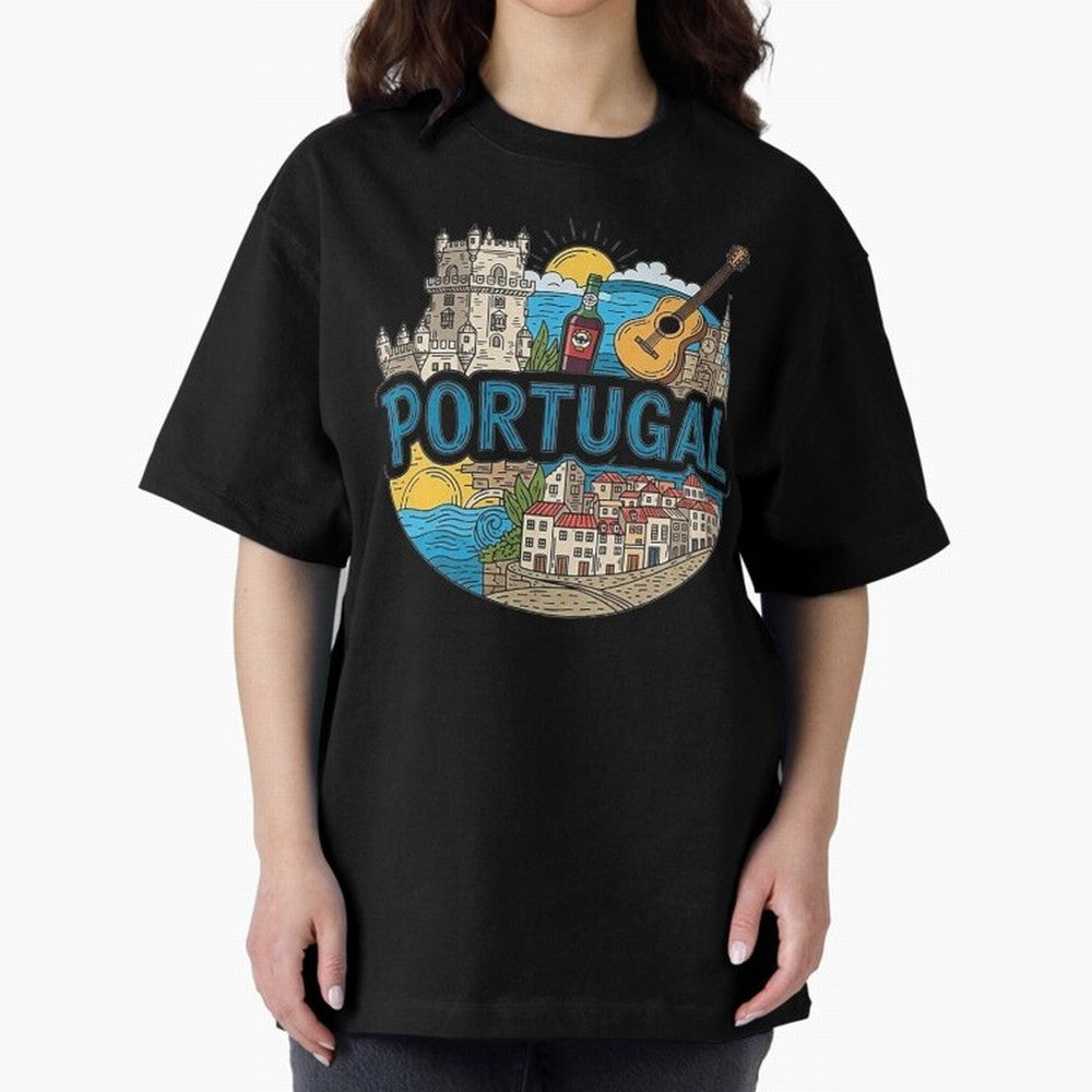 PORTUGAL Oversized T-Shirt Bring Trophy Dreams to Match Day Hype around FIFA World Cup 2026 USA Canada Mexico, Haaland and Mbappe, Spain, Retro Football Energy, Iconic Rivalries, Trophy Chase Drama and Stadium Atmosphere; Created for Match Day