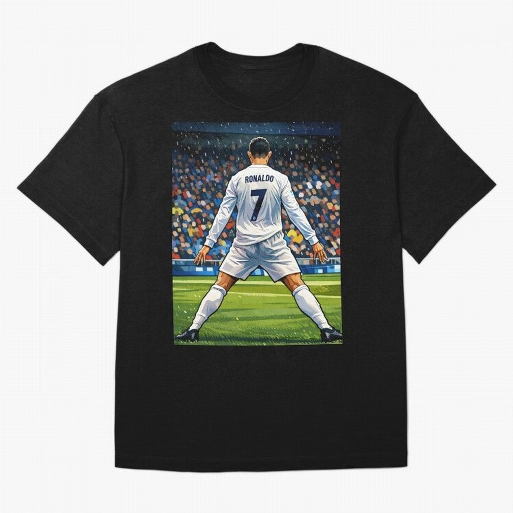 CR7 Oversized T-Shirt Carry the FIFA World Cup 2026 Journey through Messi, CR7 and Mbappe Highlights, Netherlands Pride, Champion Mindset, Group Stage Buzz, Knockout Tension and Passionate Fan Culture; Great for Watch Parties, Sports Bars, Family
