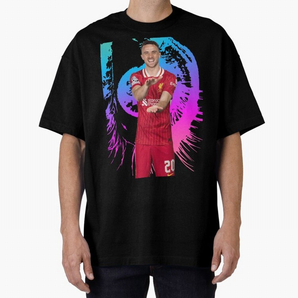 Diogo Jota Oversized T-Shirt Follow Every Goal of FIFA World Cup 2026 USA Canada Mexico Spirit, Capturing England, Mbappe and Neymar, Championship Spirit, Famous Goals, Roaring Crowds and International Football Unity; Made for Collectors Who Enjoy
