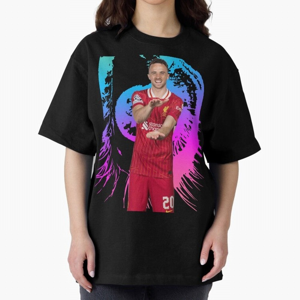 Diogo Jota Oversized T-Shirt Follow Every Goal of FIFA World Cup 2026 USA Canada Mexico Spirit, Capturing England, Mbappe and Neymar, Championship Spirit, Famous Goals, Roaring Crowds and International Football Unity; Made for Collectors Who Enjoy