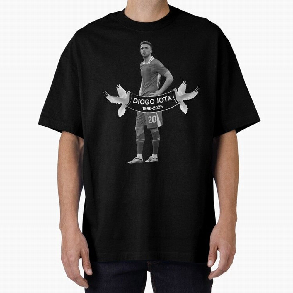 Diogo Jota Oversized T-Shirt Stand with FIFA World Cup 2026 USA Canada Mexico Spirit, Connected to France and Portugal, Messi, Neymar and Mbappe, Vintage Soccer Flavor, Modern Football Stars, National Flags and Final Night Emotion; Made for