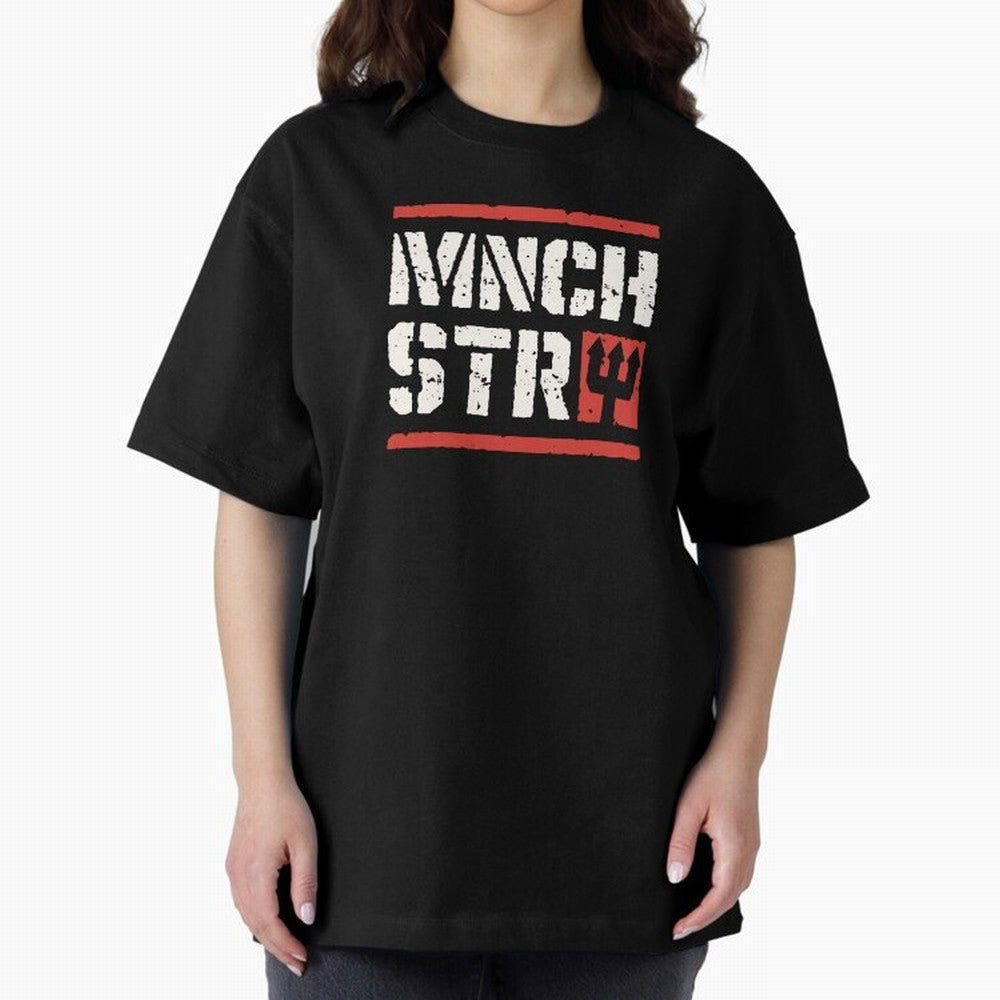 Manchester Oversized T-Shirt Show Your Love for FIFA World Cup 2026 USA Canada Mexico Spirit, Highlighting France and Portugal, Mbappe, Championship Spirit, Famous Goals, Roaring Crowds and International Football Unity; Perfect for People Who Love