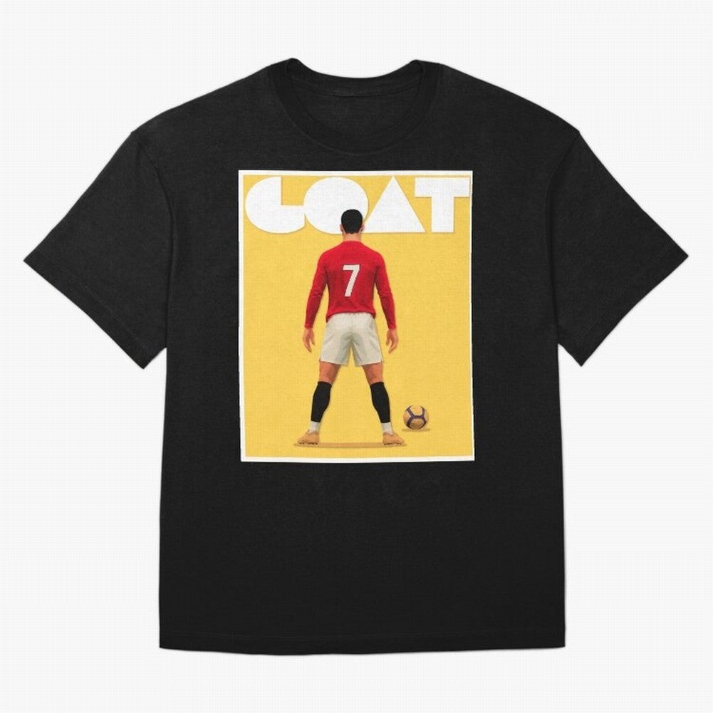 Cristiano Ronaldo Men's CR7 Football Jersey | Real Madrid GOAT Portugal Sports Shirt Fan Gift Oversized T-Shirt Bring Match Day Fire to FIFA World Cup 2026 USA Canada Mexico Celebrating Haaland and Mbappe, Portugal, Spain and Germany Energy,