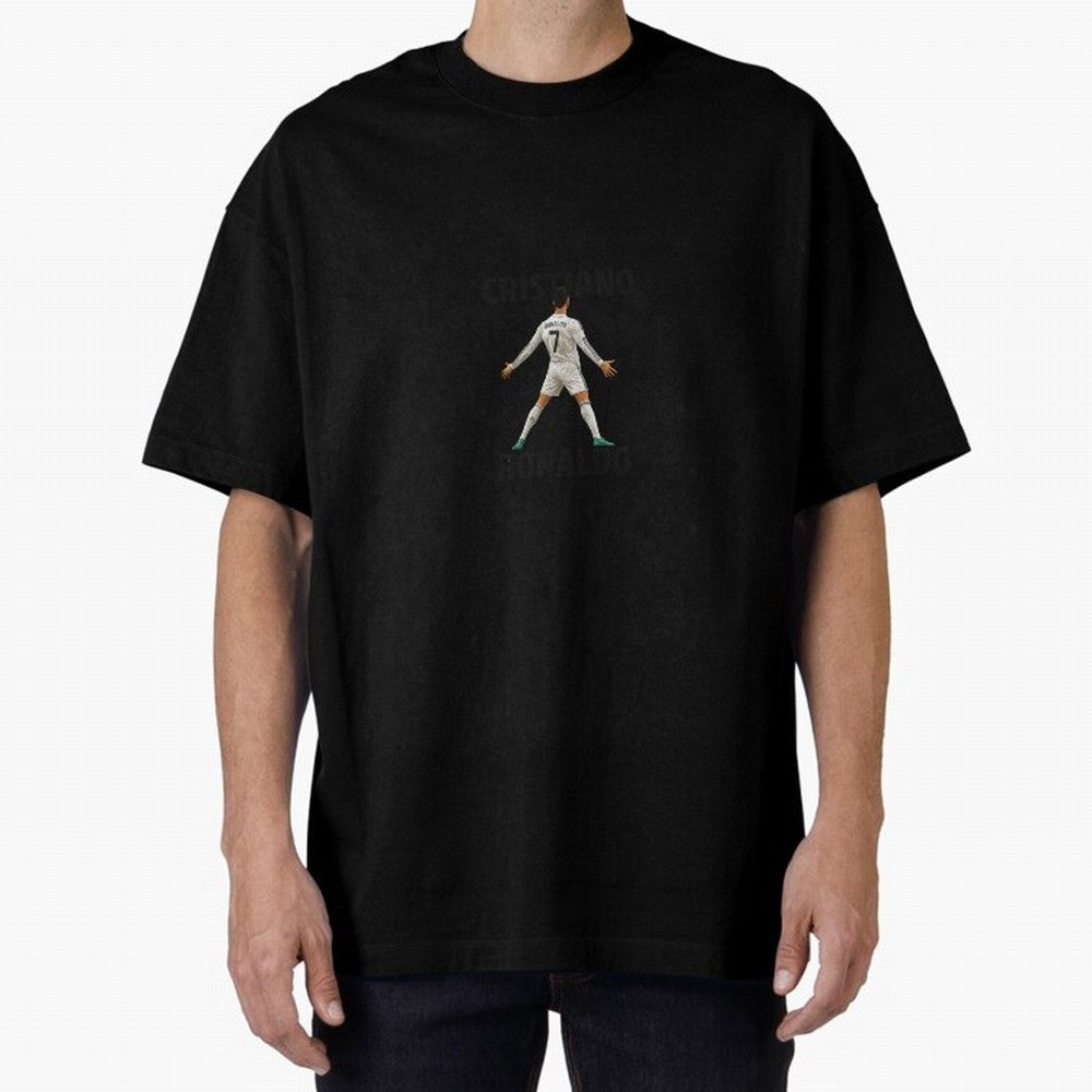 Cristiano Ronaldo ¨C Iconic Celebration Pose | Football Art Oversized T-Shirt Support Match Day Hype around FIFA World Cup 2026 Group Stage, Cristiano Ronaldo, Argentina, France and Brazil, Game Day Rituals, Football Legends, Country Pride and the