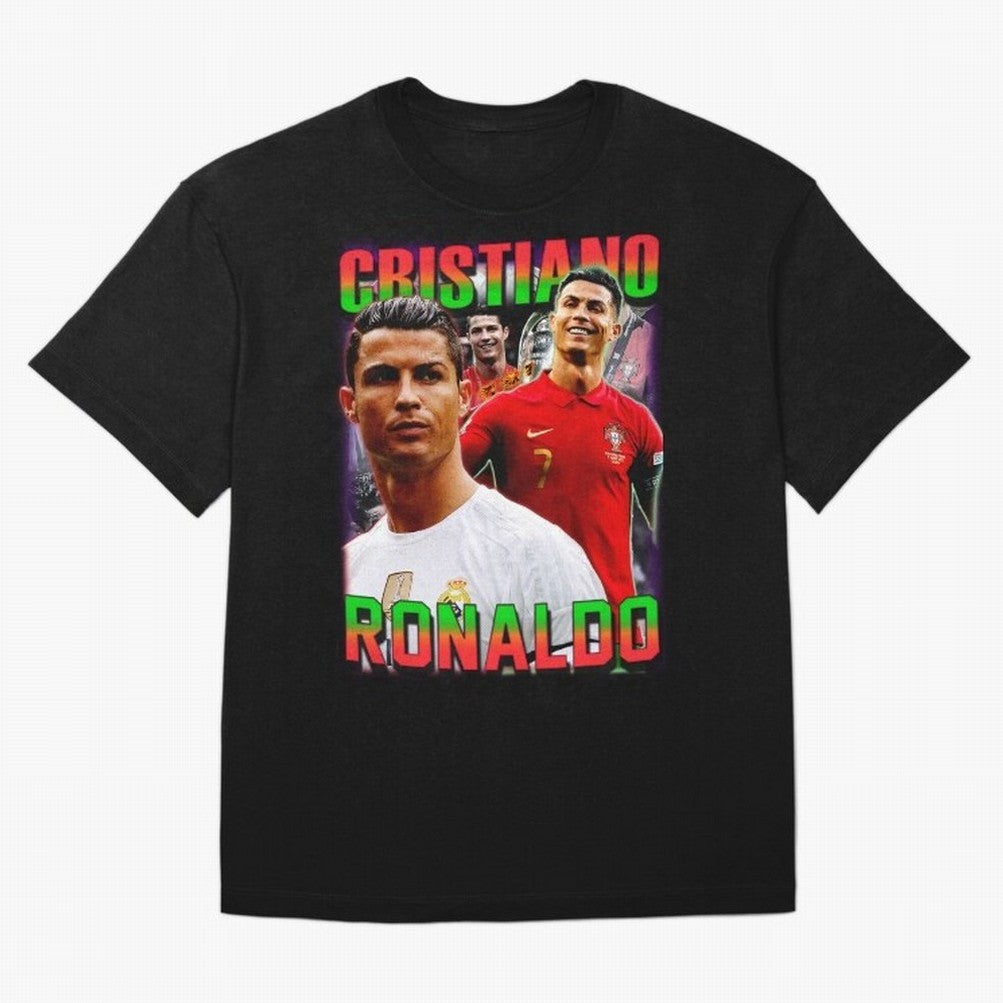 Cristiano Ronaldo Graphic Oversized T-Shirt Show Match Day Excitement for FIFA World Cup 2026 USA Canada Mexico Spirit, Centered on Netherlands, Haaland, Stadium Memories, Football Loyalty, International Chants and Championship Tradition; Perfect