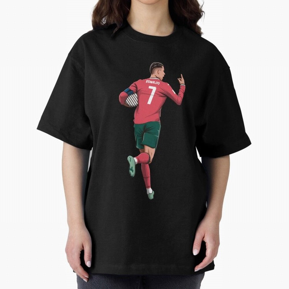 Cristiano Ronaldo Oversized T-Shirt Join the Countdown to the FIFA World Cup 2026 USA Canada Mexico Journey through CR7 and Messi Highlights, Brazil, Portugal and Argentina Pride, Champion Mindset, Group Stage Buzz, Knockout Tension and Passionate