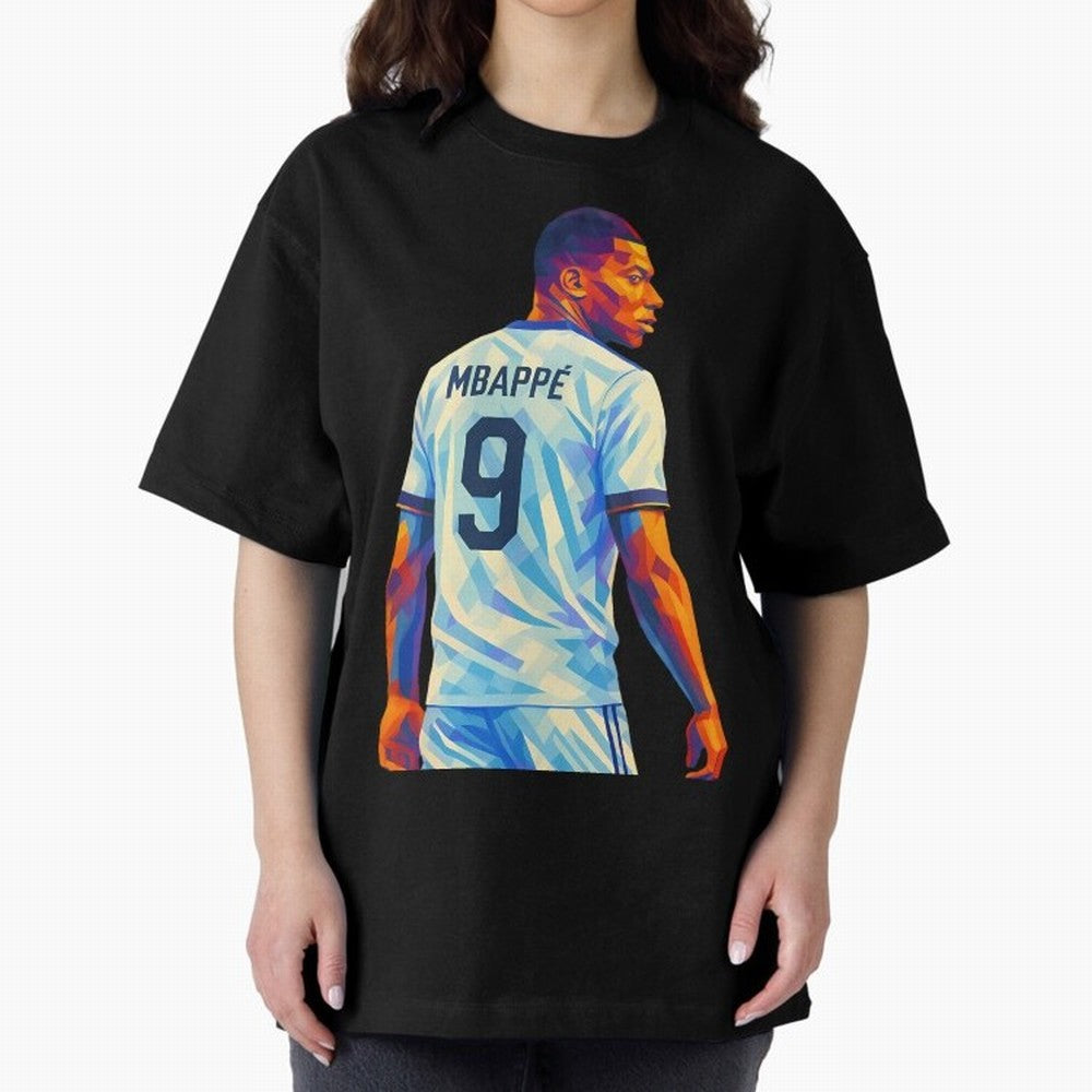 Kyliam Mbappe Oversized T-Shirt Relive Legendary Nights from FIFA World Cup 2026 Group Stage Filled with Messi, CR7 and Mbappe, Netherlands Energy, Championship Spirit, Famous Goals, Roaring Crowds and International Football Unity; Ideal for Fans