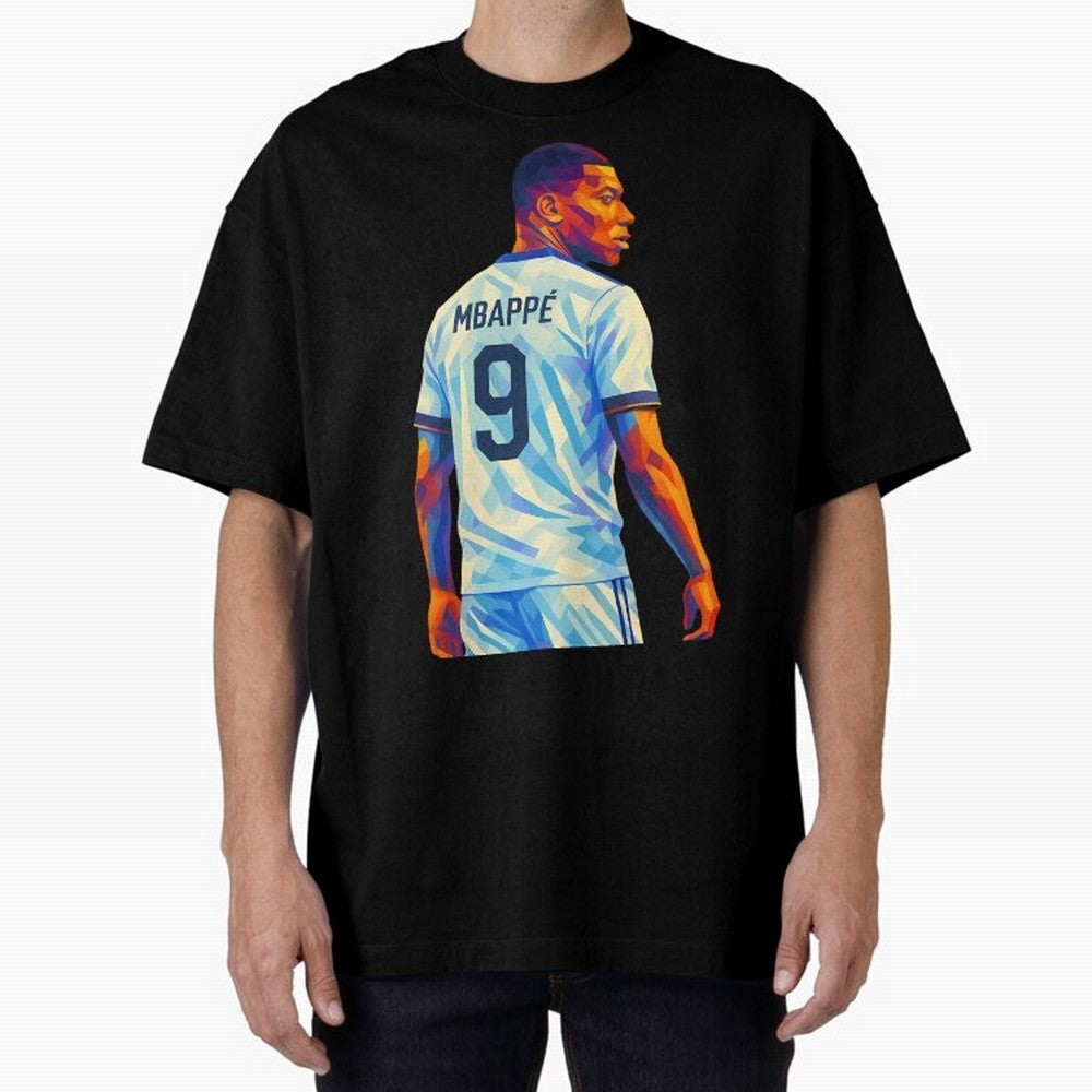 Kyliam Mbappe Oversized T-Shirt Relive Legendary Nights from FIFA World Cup 2026 Group Stage Filled with Messi, CR7 and Mbappe, Netherlands Energy, Championship Spirit, Famous Goals, Roaring Crowds and International Football Unity; Ideal for Fans