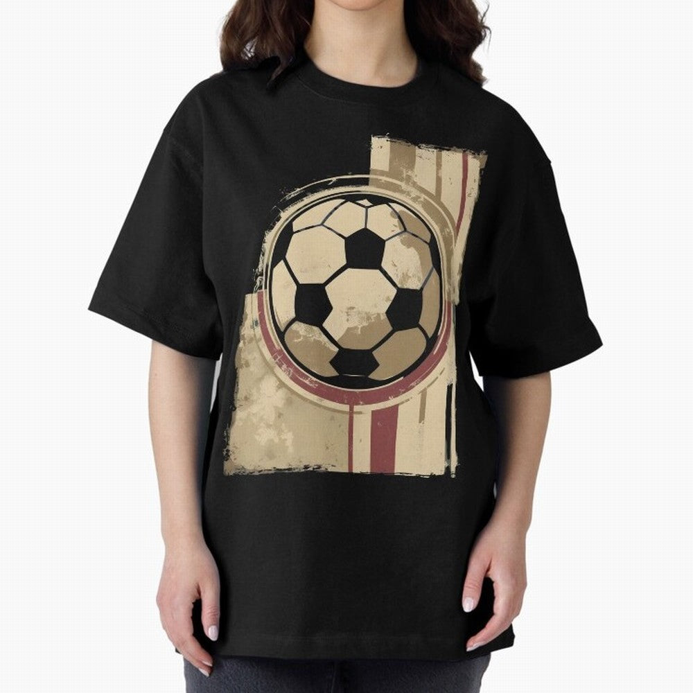 Soccer ball Oversized T-Shirt Fuel FIFA World Cup 2026 Group Stage for Fans of Cristiano Ronaldo and Brazil, Bringing Game Day Rituals, Football Legends, Country Pride and the Road to the Final; Ideal for Football Dads, Football Moms, Friends,