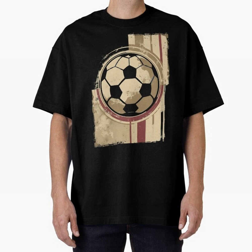 Soccer ball Oversized T-Shirt Fuel FIFA World Cup 2026 Group Stage for Fans of Cristiano Ronaldo and Brazil, Bringing Game Day Rituals, Football Legends, Country Pride and the Road to the Final; Ideal for Football Dads, Football Moms, Friends,