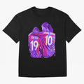 ronaldinho and messi - goat Oversized T-Shirt Feel the Trophy Chase of Global Football Passion for FIFA World Cup 2026 Group Stage, Inspired by Cristiano Ronaldo, France, Football History, Final Match Energy, Crowd Noise and Once in a Lifetime