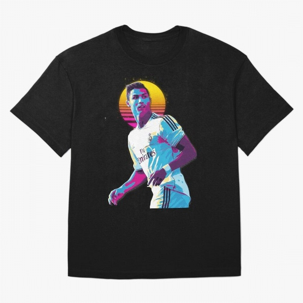 Christiano Ronaldo retro 2 Oversized T-Shirt Show Your Tournament Heart for FIFA World Cup 2026 USA Canada Mexico Spirit, Capturing Argentina, CR7 and Messi, Champion Mindset, Group Stage Buzz, Knockout Tension and Passionate Fan Culture; Perfect
