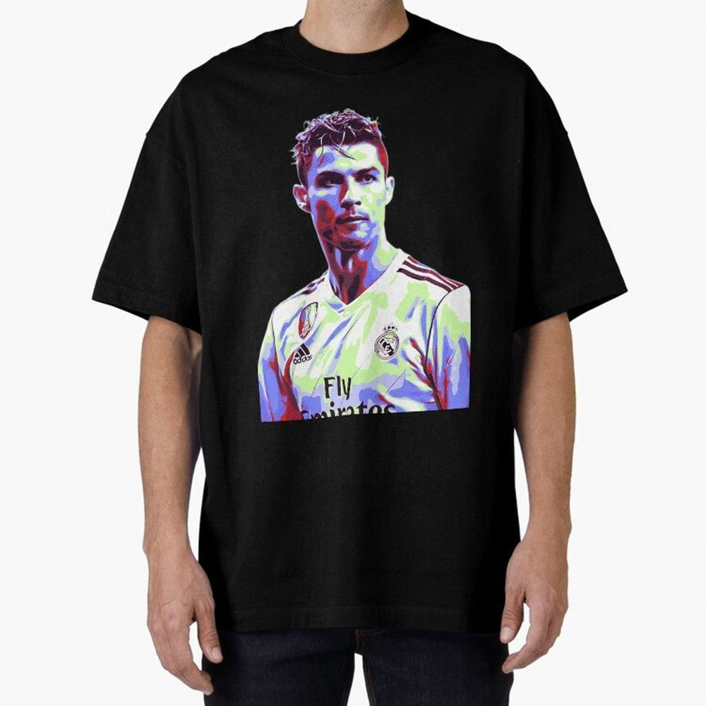 Ronaldo - retro Oversized T-Shirt Feel Global Football Passion for FIFA World Cup 2026, Featuring CR7, France and Portugal, Stadium Chants, National Pride, Trophy Dreams and Unforgettable Football Memories; Perfect for Fans, Collectors, Family