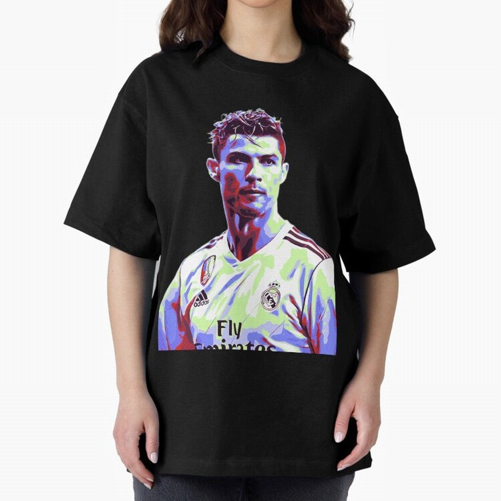 Ronaldo - retro Oversized T-Shirt Feel Global Football Passion for FIFA World Cup 2026, Featuring CR7, France and Portugal, Stadium Chants, National Pride, Trophy Dreams and Unforgettable Football Memories; Perfect for Fans, Collectors, Family