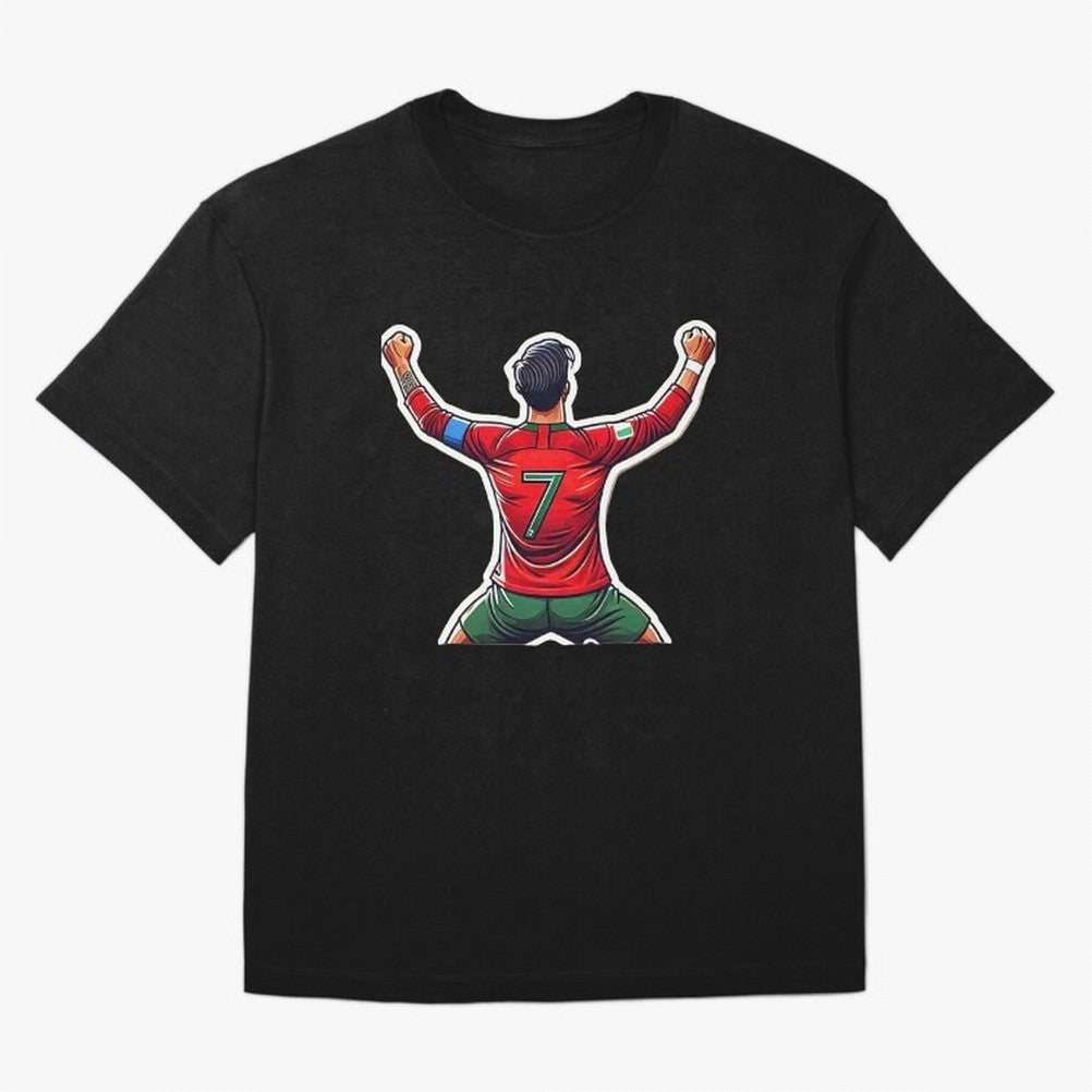 Ronaldo 7 Oversized T-Shirt Stand with FIFA World Cup 2026 USA Canada Mexico Spirit, Built around Argentina and Brazil, CR7 and Messi, Game Day Rituals, Football Legends, Country Pride and the Road to the Final; Perfect for Fans, Collectors, Family