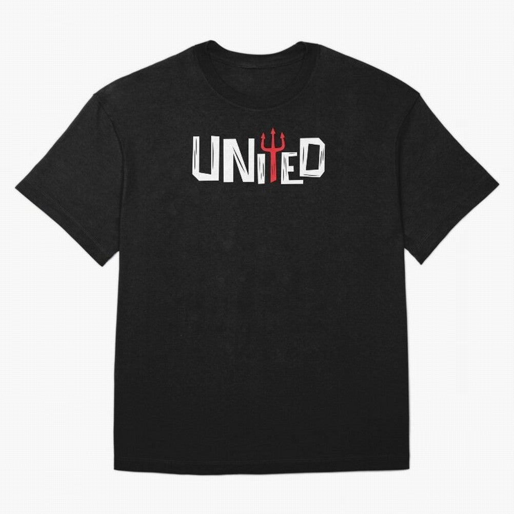 Manchester United - United Typography Oversized T-Shirt Join Supporters Worldwide for Match Day Hype around FIFA World Cup 2026 USA Canada Mexico, Haaland and Mbappe, France, Sports Nostalgia, International Competition, Famous Players and