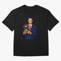 Cristiano Ronaldo Wpap Art Oversized T-Shirt Celebrate FIFA World Cup 2026 USA Canada Mexico for Fans of Cristiano Ronaldo and Argentina, Bringing Global Supporter Spirit, Legendary Goals, National Colors and Tournament Celebration; Built for