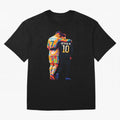 Cristiano Ronaldo & Neymar JR Wpap Art Oversized T-Shirt Celebrate Golden Goal Energy in FIFA World Cup 2026 Group Stage for Fans of Mbappe and Argentina, Bringing Retro Football Energy, Iconic Rivalries, Trophy Chase Drama and Stadium Atmosphere;