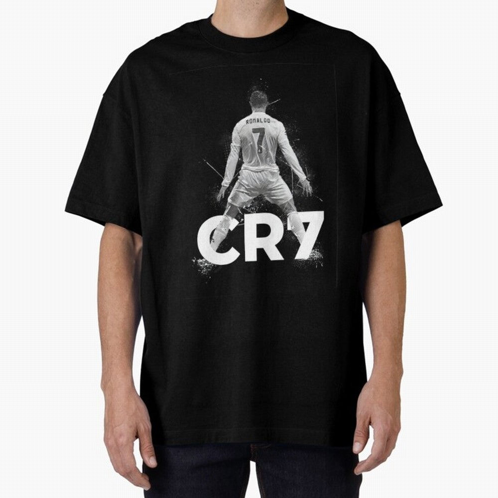 CR7 Oversized T-Shirt Carry National Pride through Global Football Passion for FIFA World Cup 2026, Centered on Cristiano Ronaldo, Haaland and CR7, Spain and Netherlands, Stadium Memories, Football Loyalty, International Chants and Championship