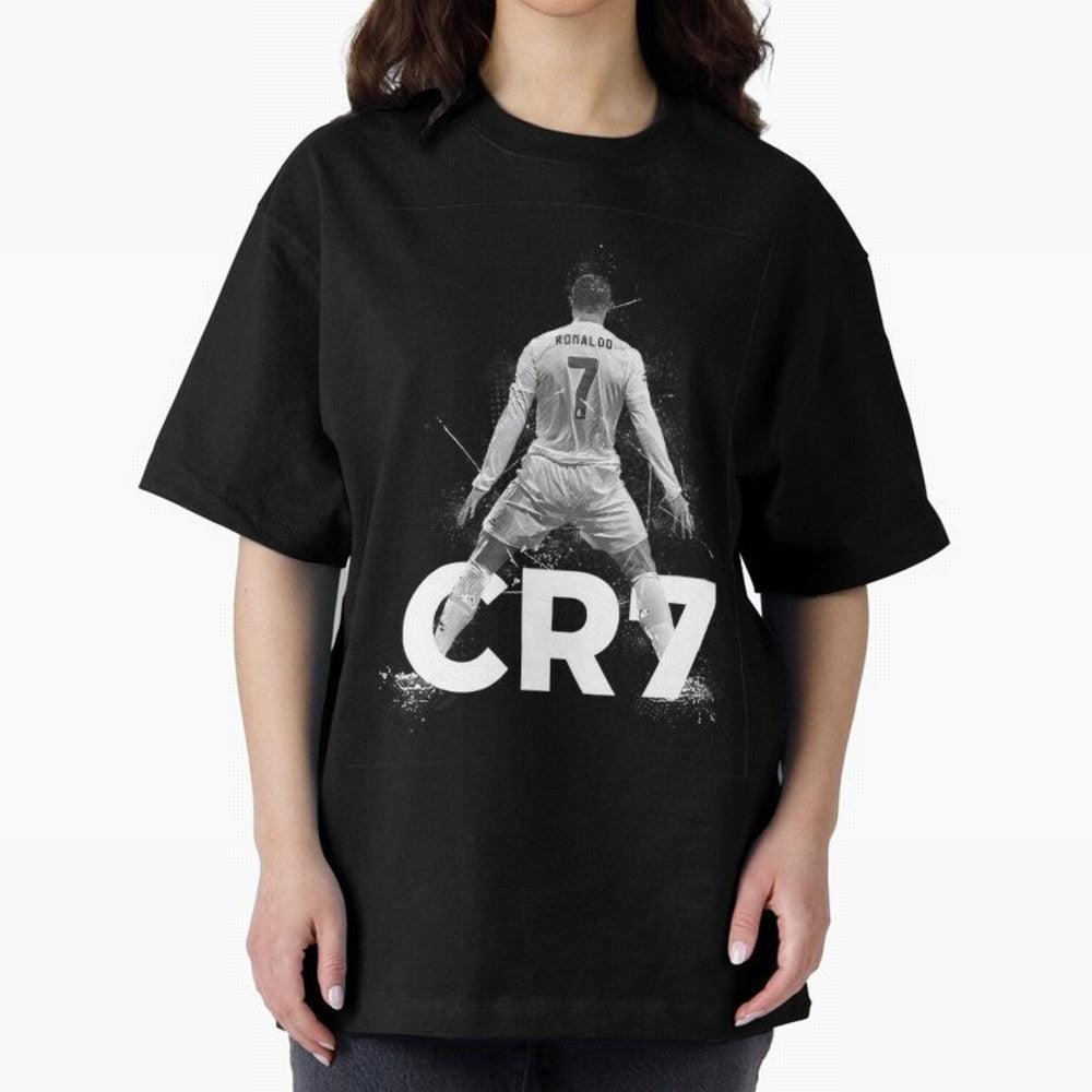 CR7 Oversized T-Shirt Carry National Pride through Global Football Passion for FIFA World Cup 2026, Centered on Cristiano Ronaldo, Haaland and CR7, Spain and Netherlands, Stadium Memories, Football Loyalty, International Chants and Championship