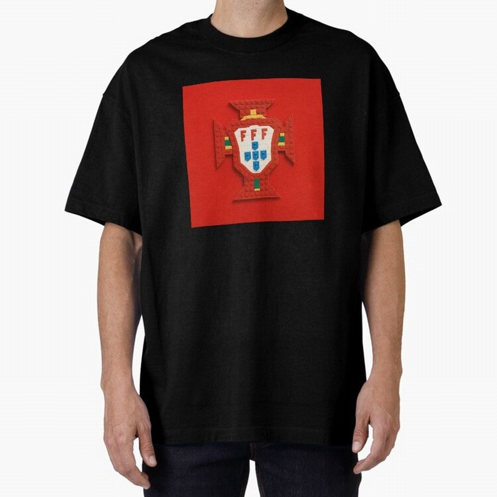 Portugal Blocks Oversized T-Shirt Represent Fans Who Live for Match Day Hype around FIFA World Cup 2026, Neymar, Portugal, Spain and Germany, Football Passion, Legendary Performances, Festival Vibes and Supporter Community; Ideal for Passionate