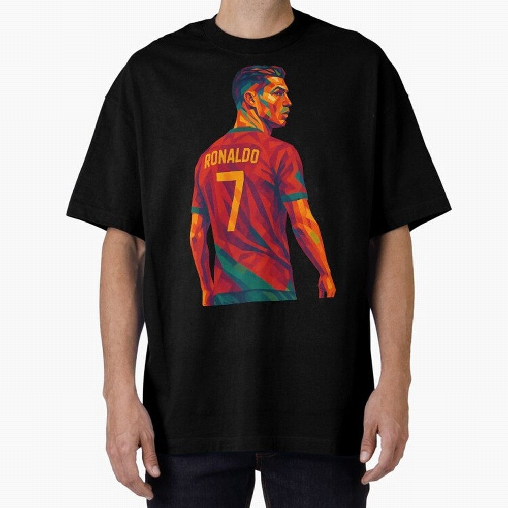 Cristiano Ronaldo Oversized T-Shirt Capture the FIFA World Cup 2026 Group Stage Journey through CR7 Highlights, France Pride, Football History, Final Match Energy, Crowd Noise and Once in a Lifetime Moments; Perfect for Supporters Who Want Bold