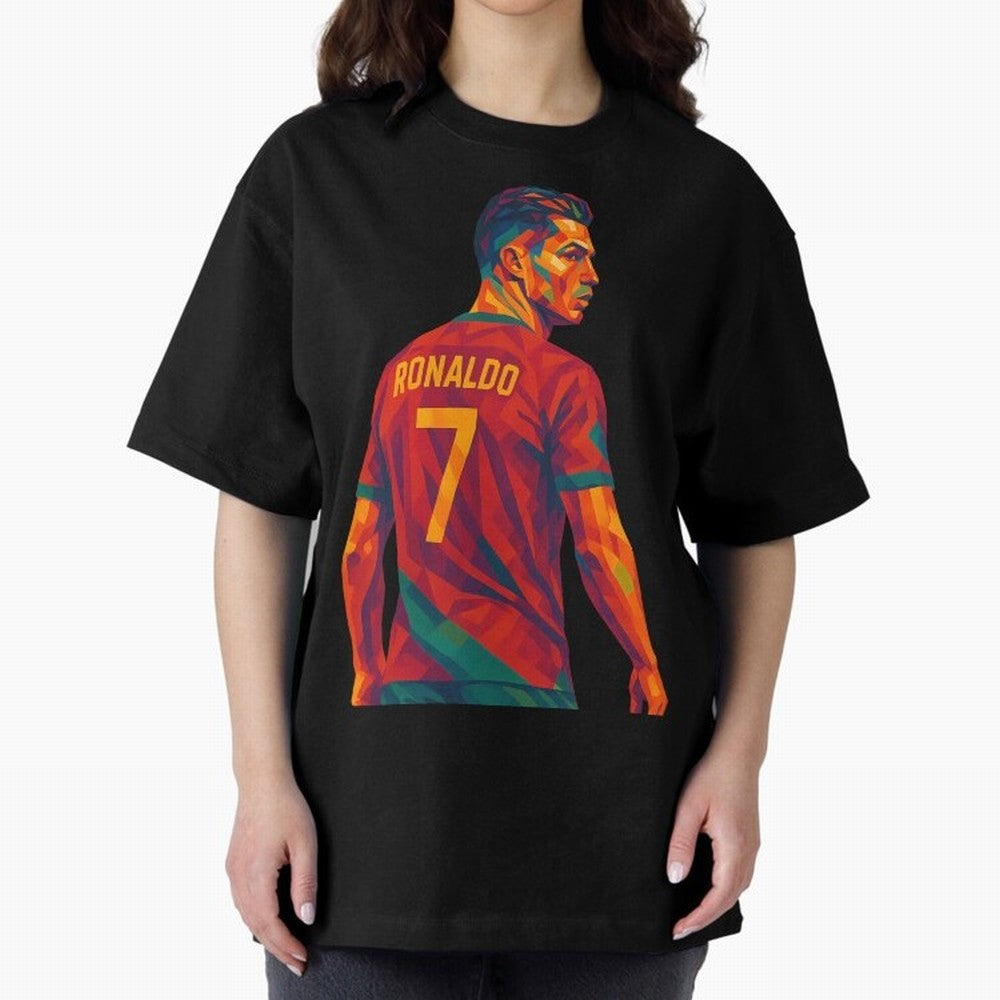 Cristiano Ronaldo Oversized T-Shirt Capture the FIFA World Cup 2026 Group Stage Journey through CR7 Highlights, France Pride, Football History, Final Match Energy, Crowd Noise and Once in a Lifetime Moments; Perfect for Supporters Who Want Bold