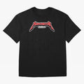 Manchester United Metal Font Oversized T-Shirt Fuel Your Fan Pride for Global Football Passion for FIFA World Cup 2026, Featuring Messi and Cristiano Ronaldo, France, Football History, Final Match Energy, Crowd Noise and Once in a Lifetime Moments;
