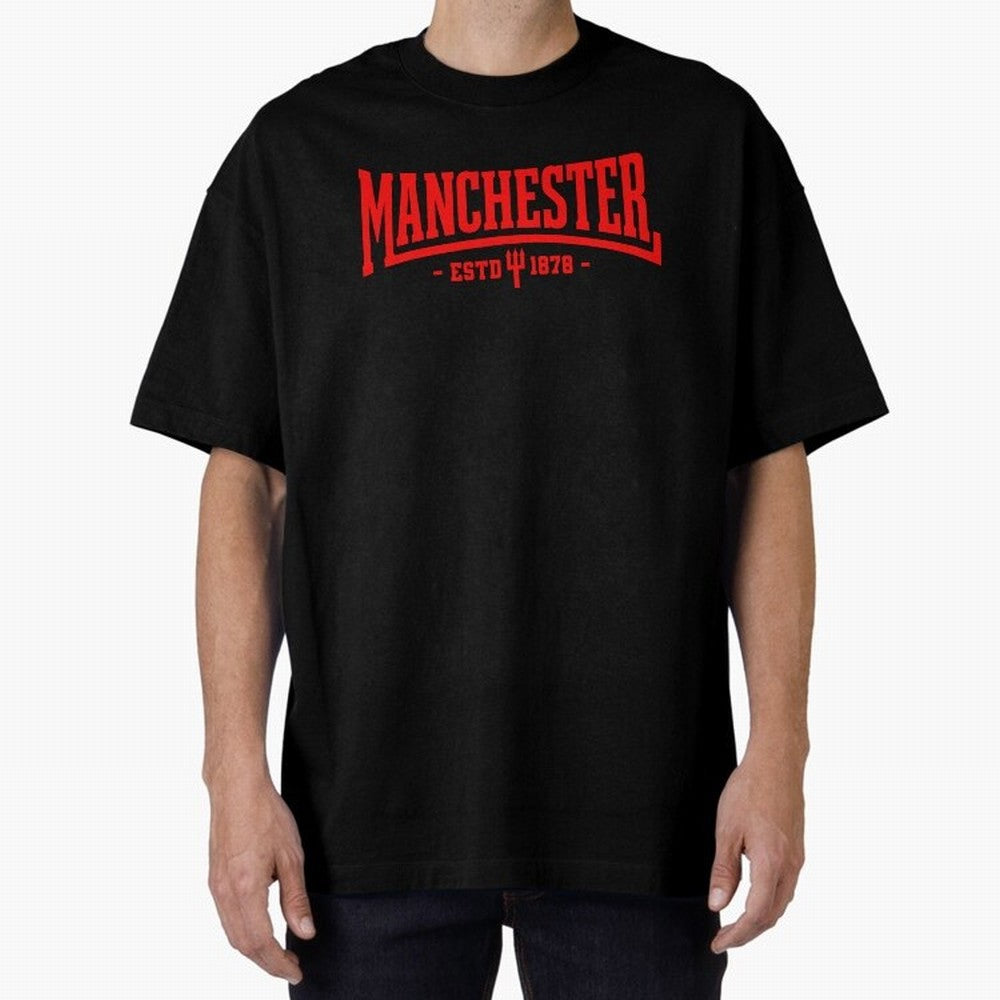 Manchester United 1878 Oversized T-Shirt Capture FIFA World Cup 2026 for Fans of Neymar and Argentina and Brazil, Bringing Worldwide Fan Energy, Dramatic Goals, Stadium Lights and Championship Celebrations; Perfect for Supporters Who Want Bold
