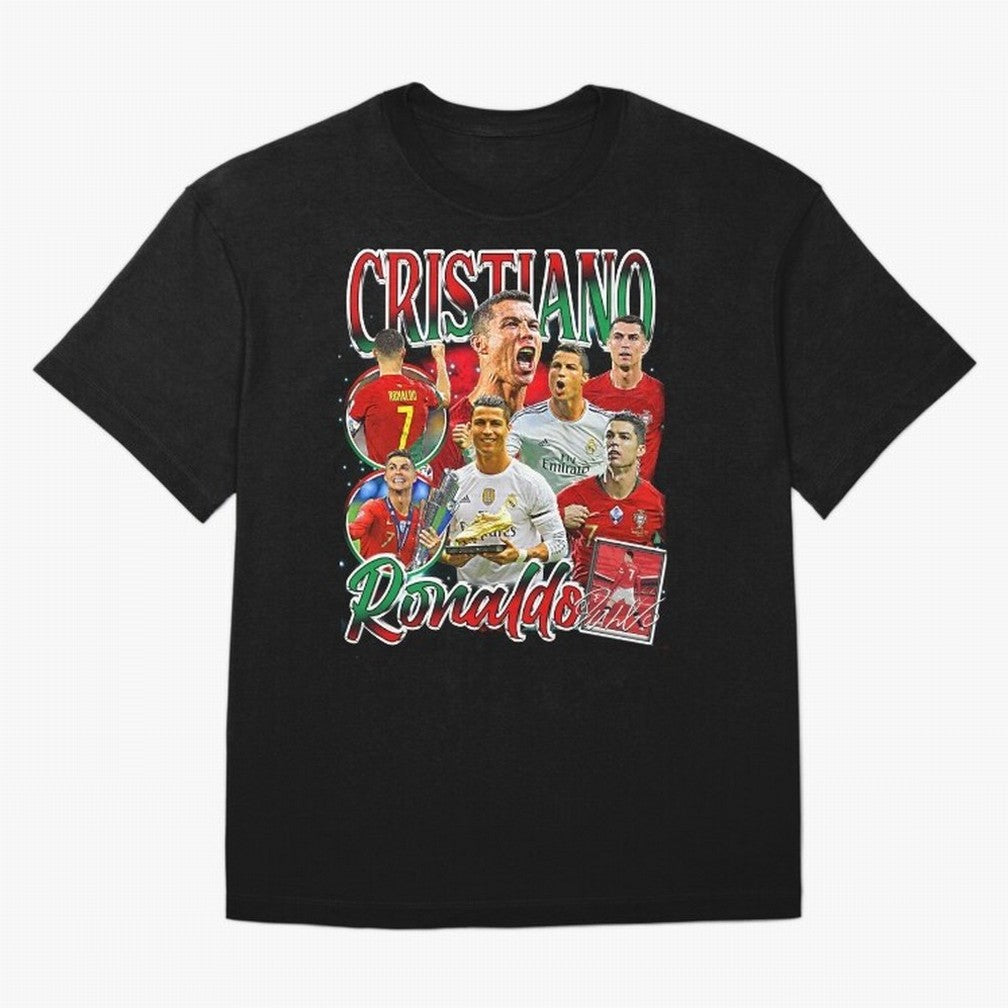 Cristiano Ronaldo Premium Quality Oversized T-Shirt Keep the Legacy of Global Football Passion for FIFA World Cup 2026 Group Stage, Made for Mbappe, Netherlands, Tournament Hype, Historic Matchups, Family Viewing Parties and Global Sports Pride;