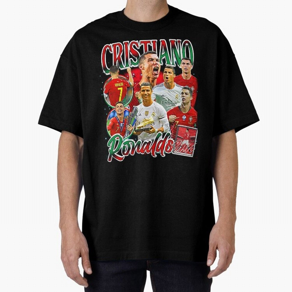 Cristiano Ronaldo Premium Quality Oversized T-Shirt Keep the Legacy of Global Football Passion for FIFA World Cup 2026 Group Stage, Made for Mbappe, Netherlands, Tournament Hype, Historic Matchups, Family Viewing Parties and Global Sports Pride;