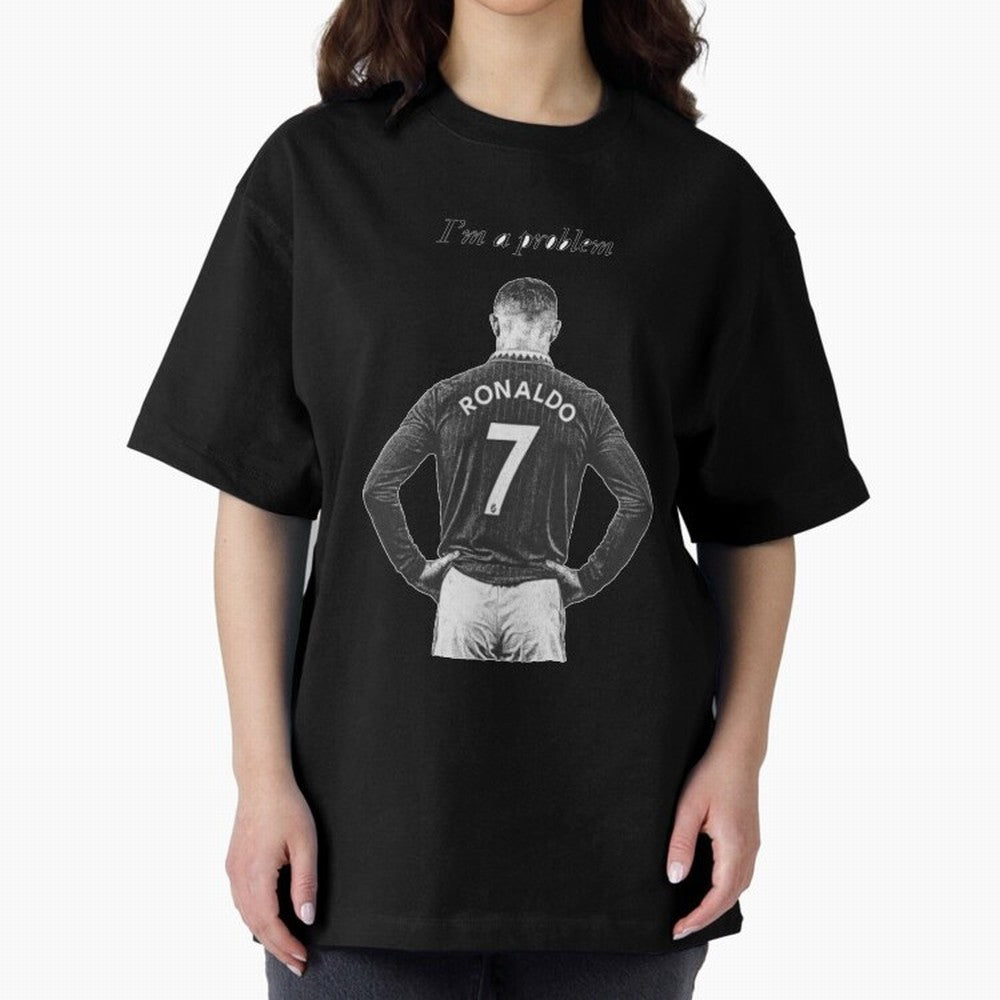 Ronaldo Problem Oversized T-Shirt Bring Legendary Rivalry Energy to Global Football Passion for FIFA World Cup 2026 Group Stage, Capturing Cristiano Ronaldo, Haaland and CR7, Argentina, France and Brazil, Game Day Rituals, Football Legends, Country