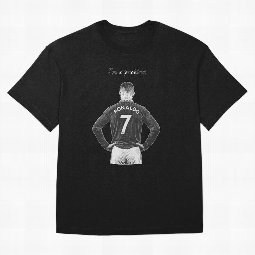 Ronaldo Problem Oversized T-Shirt Bring Legendary Rivalry Energy to Global Football Passion for FIFA World Cup 2026 Group Stage, Capturing Cristiano Ronaldo, Haaland and CR7, Argentina, France and Brazil, Game Day Rituals, Football Legends, Country