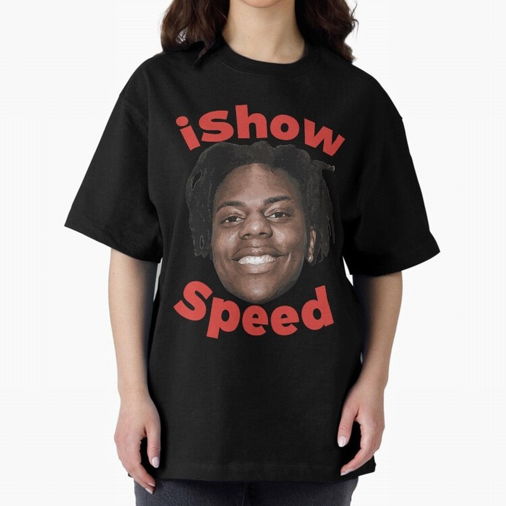 Ishowspeed Oversized T-Shirt Celebrate Rivalries and Pride in Global Football Passion for FIFA World Cup 2026 USA Canada Mexico, Connected to Haaland, Germany, Football Festival Excitement, Trophy Ambitions, Country Rivalries and Star Player Buzz;