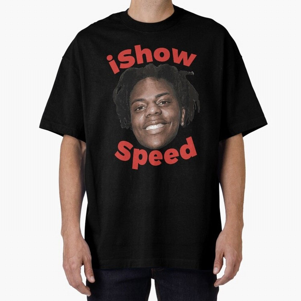 Ishowspeed Oversized T-Shirt Celebrate Rivalries and Pride in Global Football Passion for FIFA World Cup 2026 USA Canada Mexico, Connected to Haaland, Germany, Football Festival Excitement, Trophy Ambitions, Country Rivalries and Star Player Buzz;