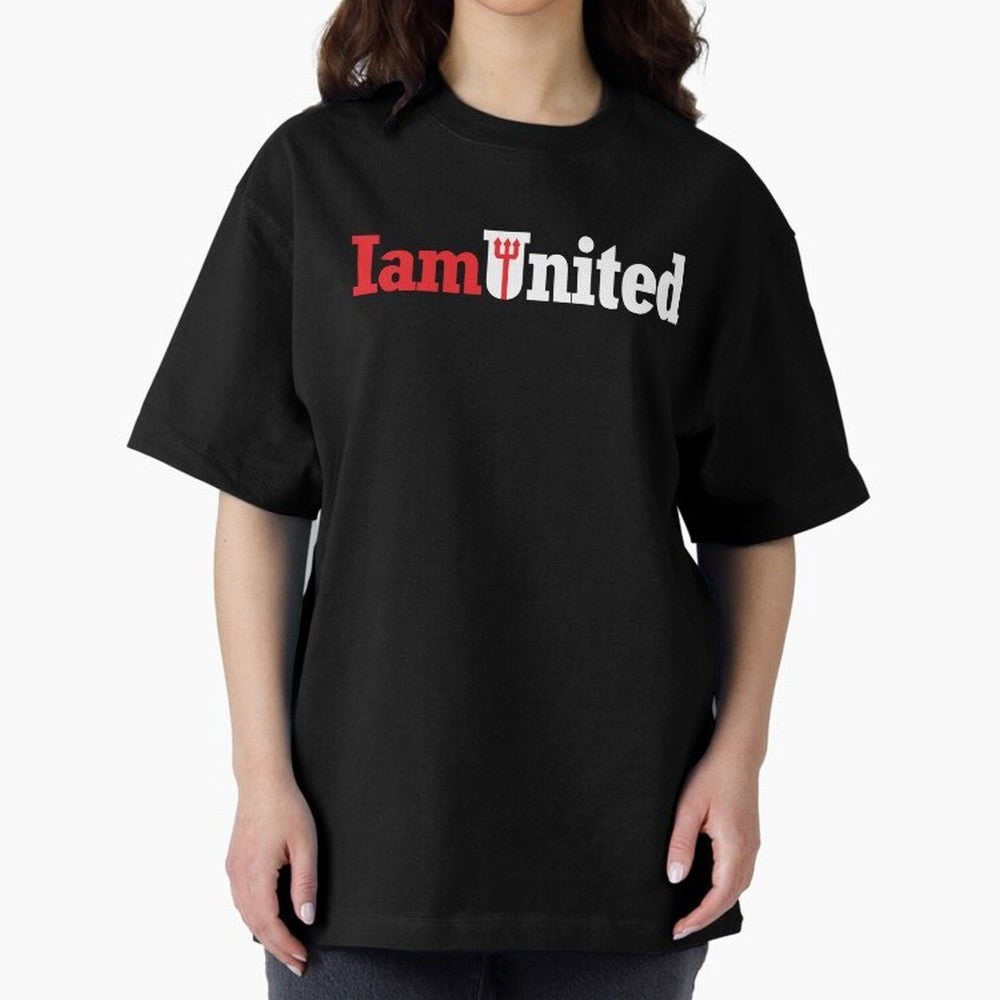 Manchester United I am United Oversized T-Shirt Keep Football History Alive during Global Football Passion for FIFA World Cup 2026 Group Stage, Built around Messi, Neymar and Mbappe, Netherlands, Supporter Pride, Iconic Celebrations, Legendary