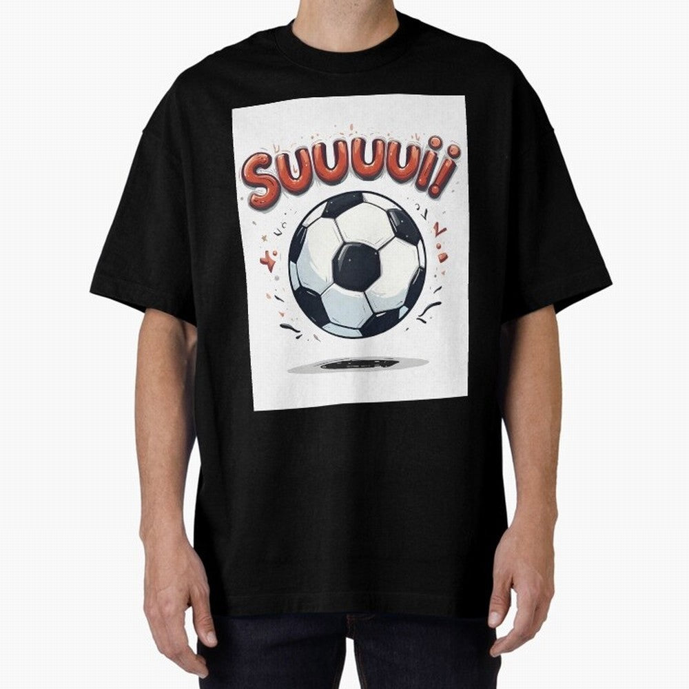 Suuuuii! CR7 Celebration Oversized T-Shirt Fuel FIFA World Cup 2026 Group Stage Celebrating Messi, Neymar and Mbappe, Spain Energy, Football Festival Excitement, Trophy Ambitions, Country Rivalries and Star Player Buzz; Perfect for Supporters Who